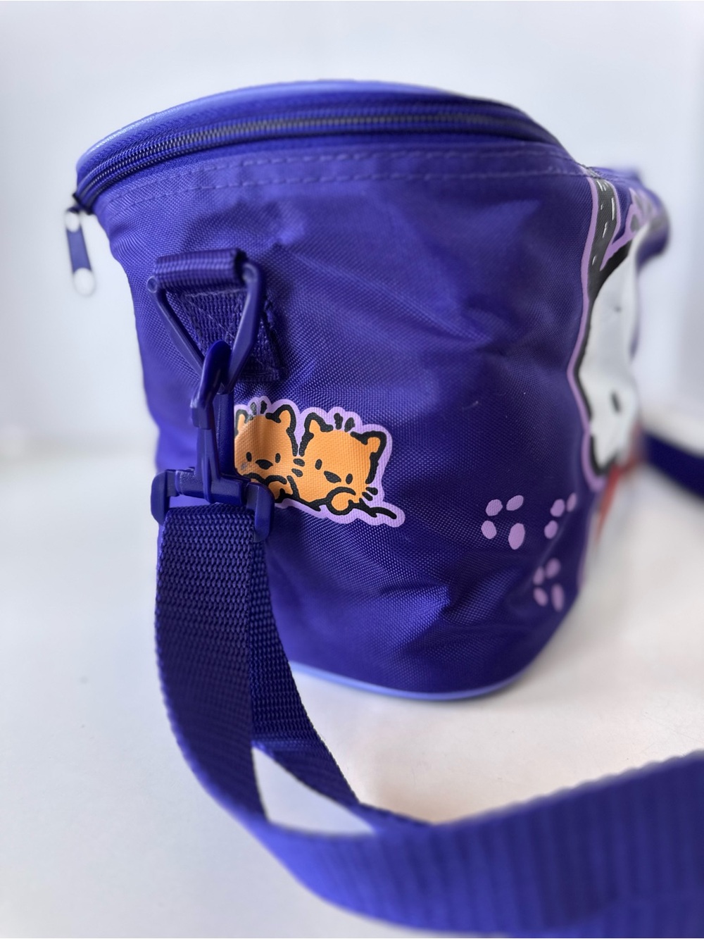 Sanrio Pochacco Purple Insulated Lunch Bag Cooler Crossbody Y2K Kawaii - Picture 4 of 13